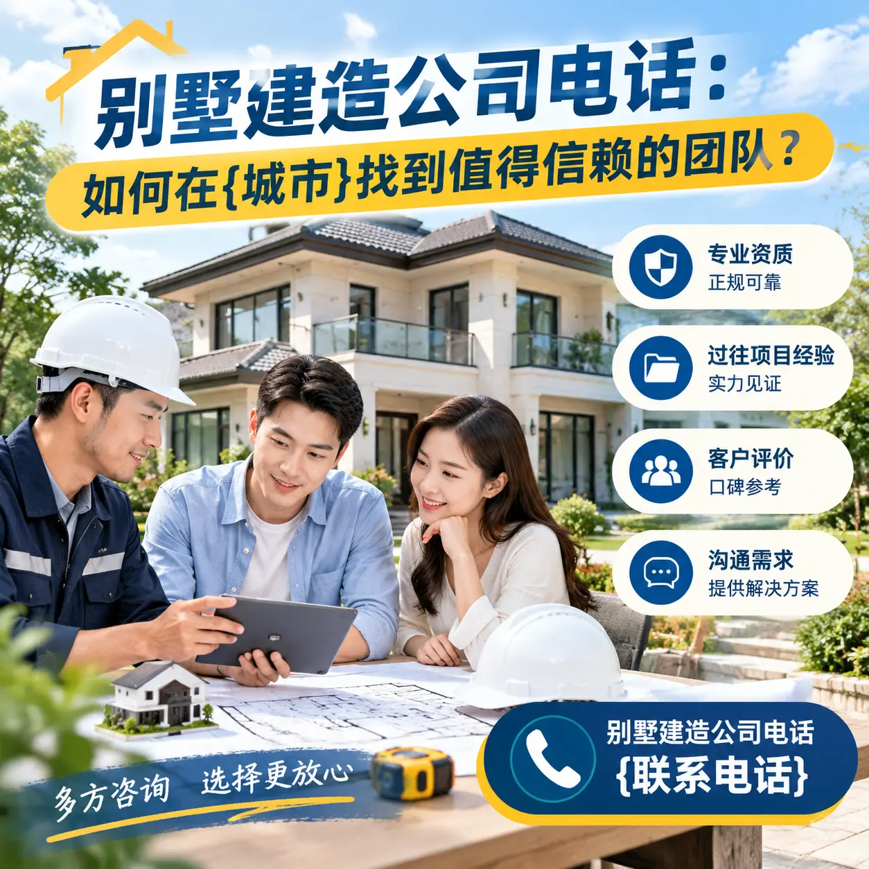 别墅建造公司电话:如何在镇宁找到值得信赖的团队?
