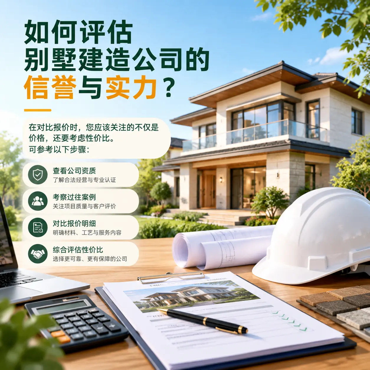 如何评估 镇宁 别墅建造公司的信誉与实力?
