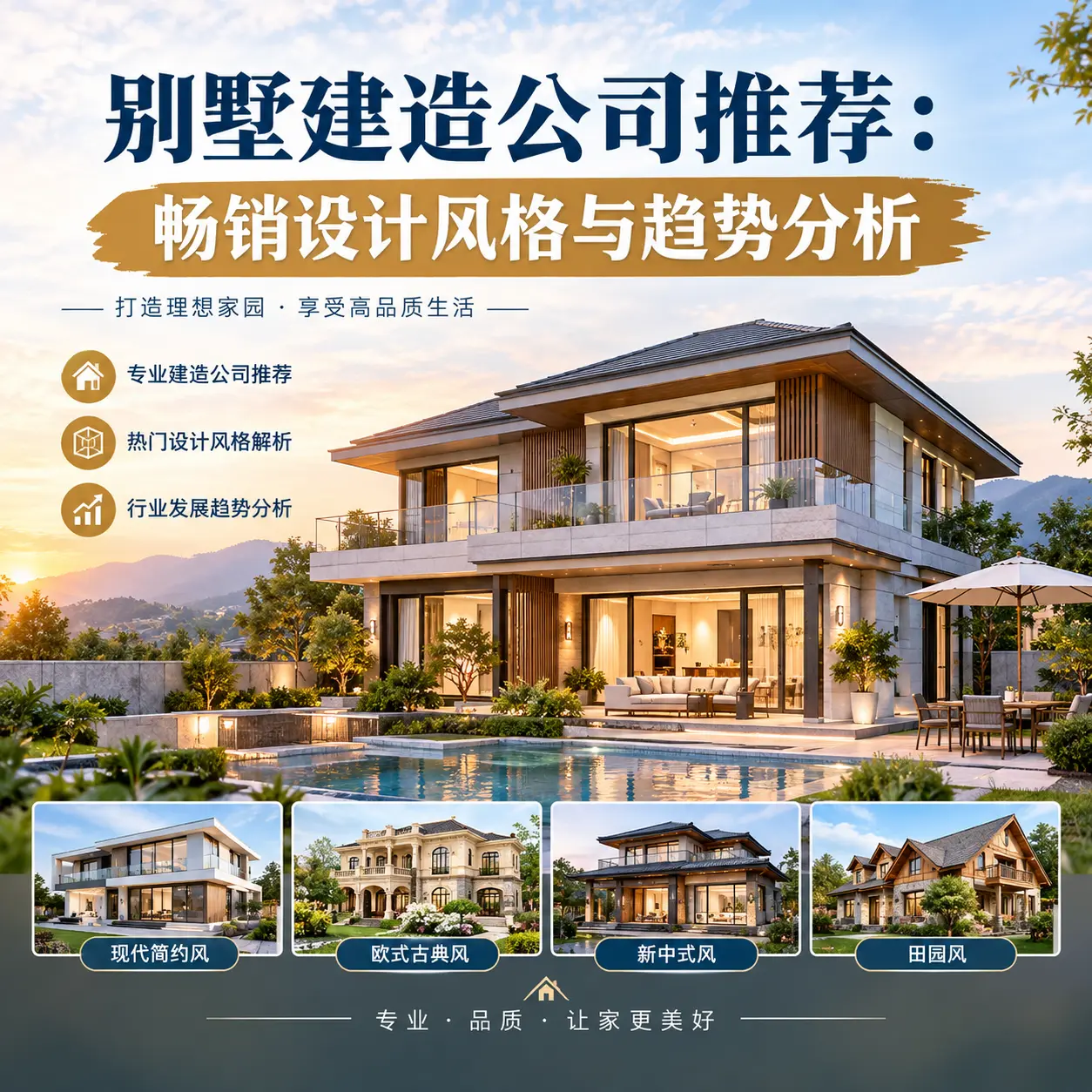 别墅建造公司推荐： 镇宁 畅销设计风格与趋势分析