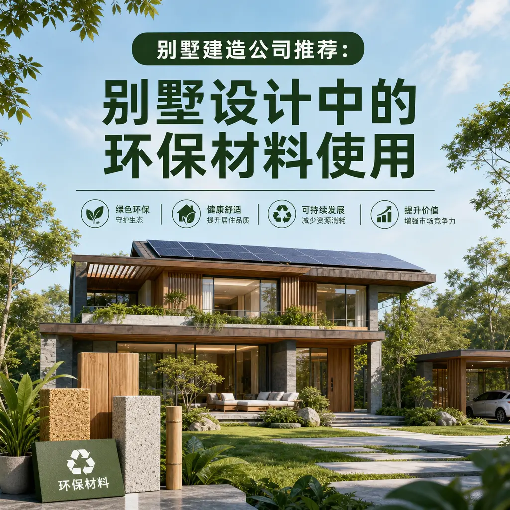 别墅建造公司推荐： 镇宁 别墅设计中的环保材料使用